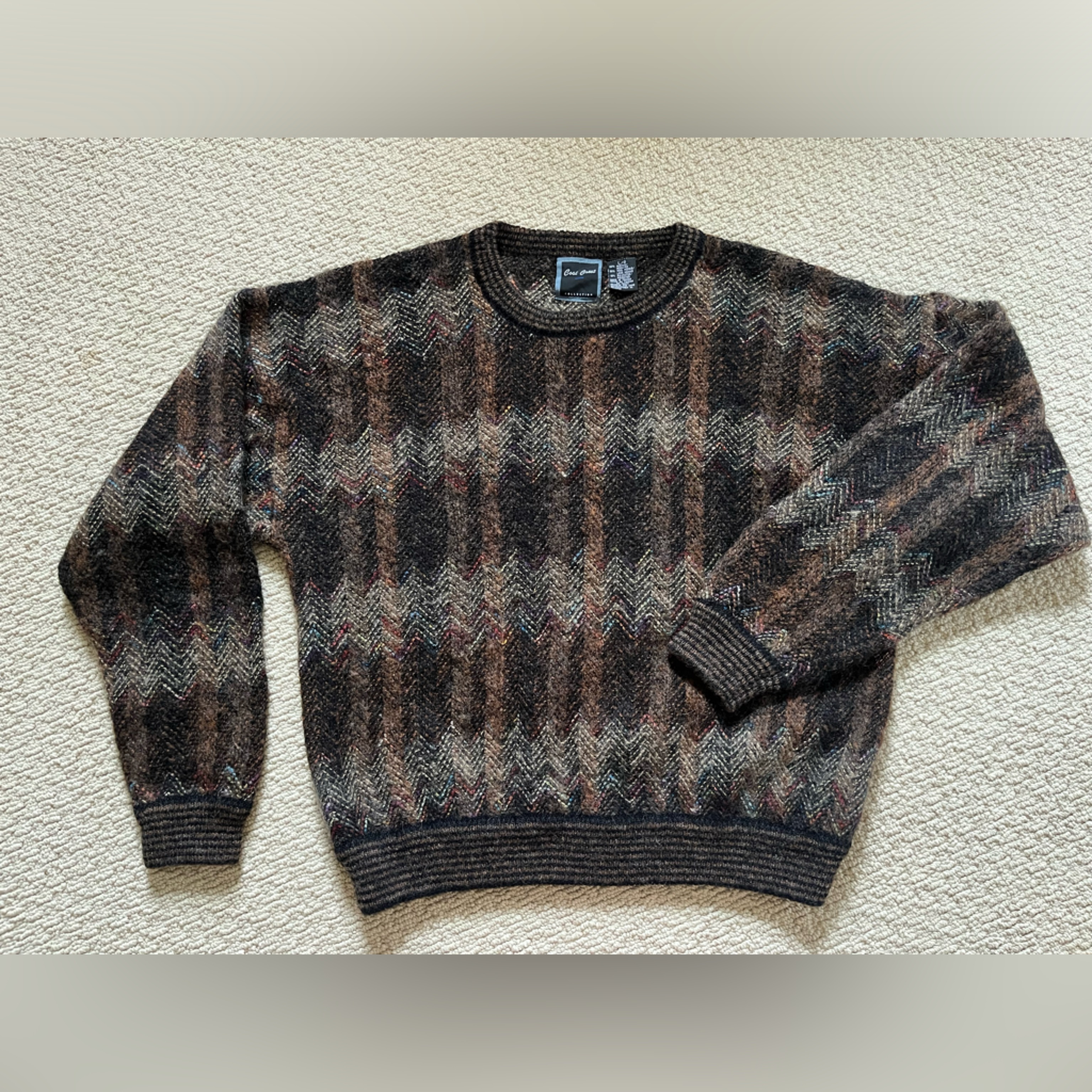 Vtg Cosi Crest Sweater Large